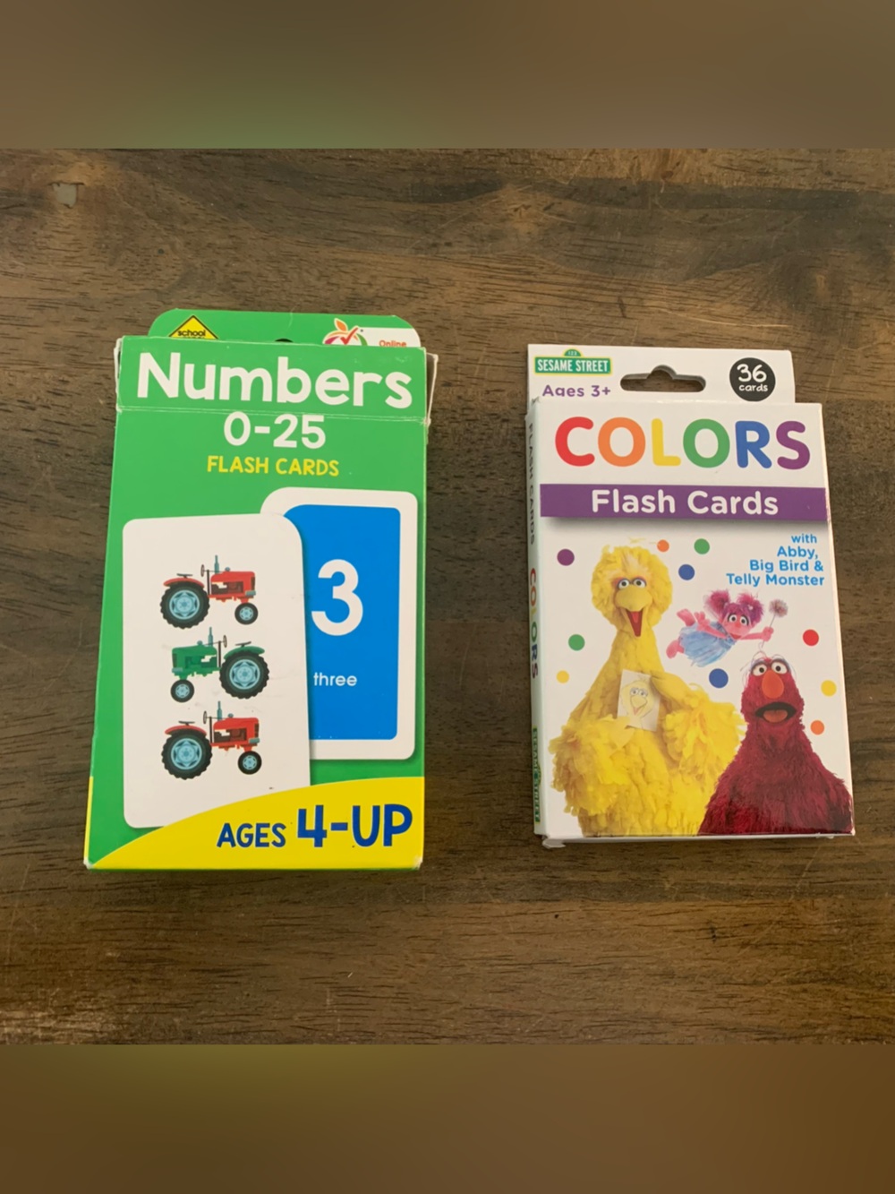 Sesame Street Colors Flash Cards - Green/Purple/Yellow/Red/Blue
